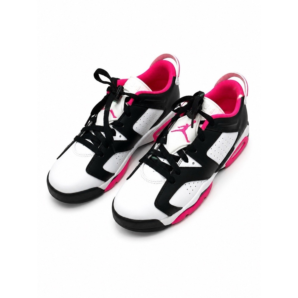 Air Jordan 6 Retro Low GS Fierce Pink 5.5Y 768878-061 Black White Pink